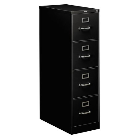Hon 15 in W 4 Drawer File Cabinets, Black, Letter H314.P.P